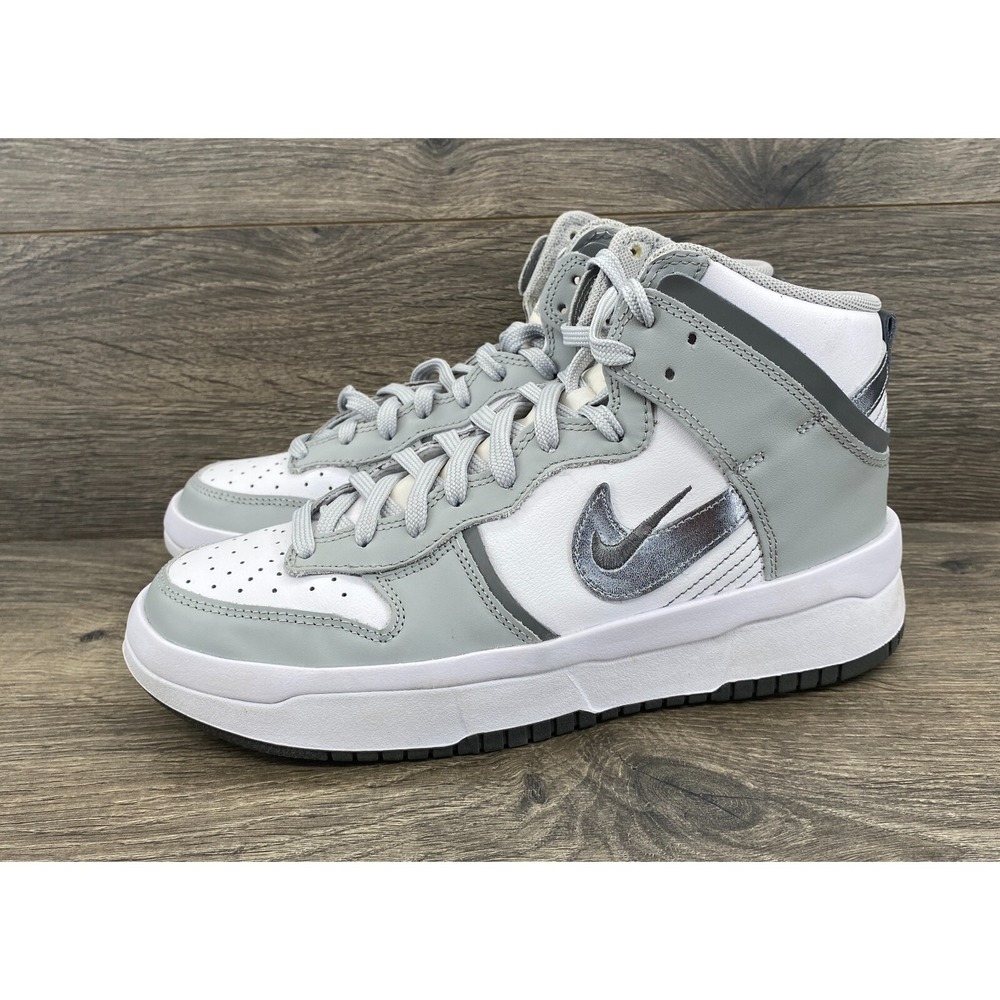 Nike Dunk High UP Sneakers Shoes Women's Size 8 Smoke Gray Silver DH3718-106